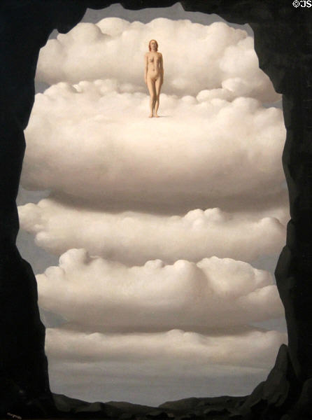 Our Daily Bread painting (1942) by René Magritte at Dallas Museum of Art. Dallas, TX.