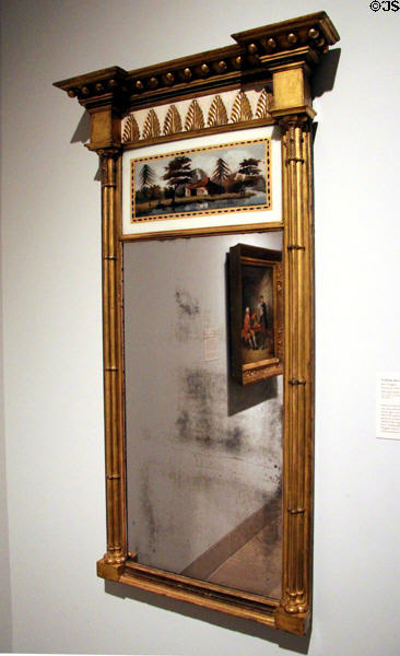 Looking glass (c1800-15) by John Doggett of America at Dallas Museum of Art. Dallas, TX.