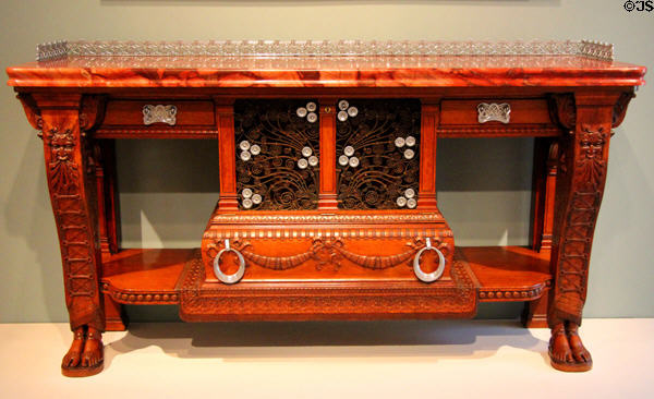 Vanderbilt Console (c1881-2) by Herter Brothers of New York City at Dallas Museum of Art. Dallas, TX.