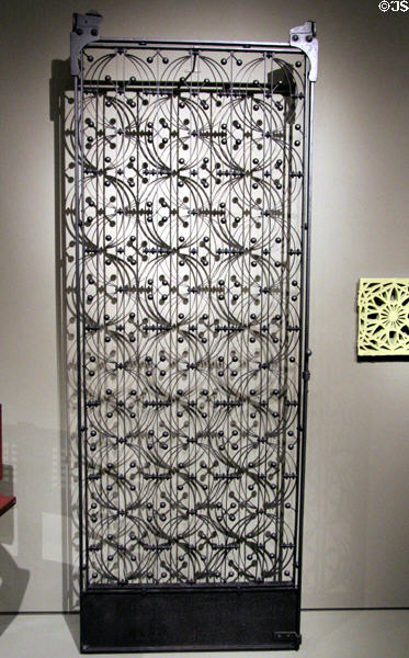 Elevator grill from Chicago Stock Exchange (c1893-4) by Louis Sullivan at Dallas Museum of Art. Dallas, TX.