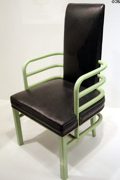 Armchair (1928) by Karl Emmanuel Martin Weber of Grand Rapids Chair Co. of Grand Rapids, MI at Dallas Museum of Art. Dallas, TX.