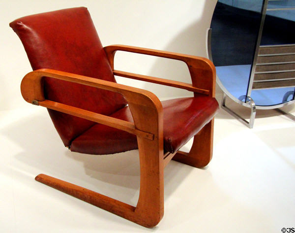 Airline armchair (c1934-5) by Karl Emmanuel Martin Weber of Airline Chair Co. at Dallas Museum of Art. Dallas, TX.