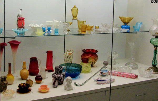 Glass collection at Dallas Museum of Art. Dallas, TX.
