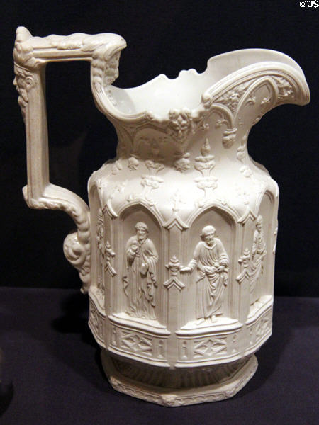 Stoneware Apostle jug (1842) by Charles Meigh. Hanley, England at Dallas Museum of Art. Dallas, TX.