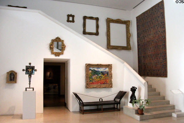 Great Hall of Reves house reproduced with collection at Dallas Museum of Art. Dallas, TX.