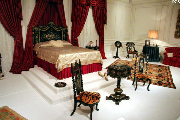 Decorative arts in Belle Chambre of Reves Collection at Dallas Museum of Art. Dallas, TX.