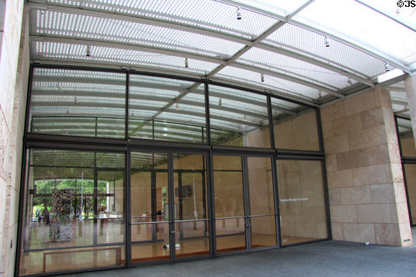 Front entrance of Nasher Sculpture Center. Dallas, TX.