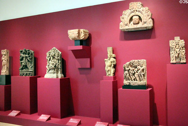 Collection of Indian sculptures at Dallas Museum of Art. Dallas, TX.