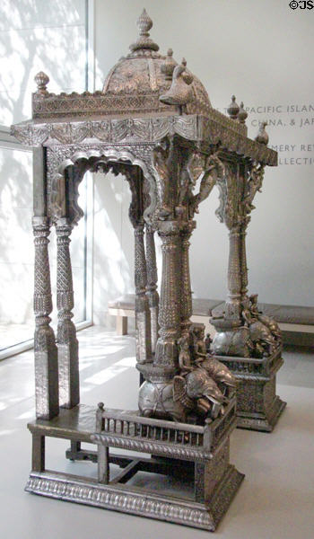 Silver shrine (late 18th-19th C) from Gujarat, India at Dallas Museum of Art. Dallas, TX.