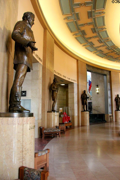 Hall of Heroes (1936) in Hall of State built for Texas Centennial Exposition at Fair Park. Dallas, TX.