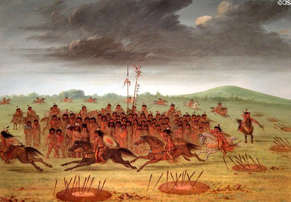 Archery of the Apaches painting (c1855) by George Catlin at Amon Carter Museum of American Art. Fort Worth, TX.