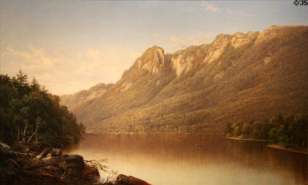 Eagle Cliff, Franconia Notch, NH painting (1864) by David Johnson at Amon Carter Museum of American Art. Fort Worth, TX.