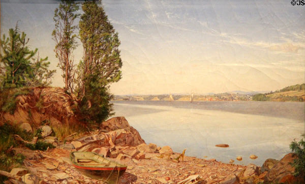Hudson River, Above Catskill painting (1865) by Charles Herbert Moore at Amon Carter Museum of American Art. Fort Worth, TX.