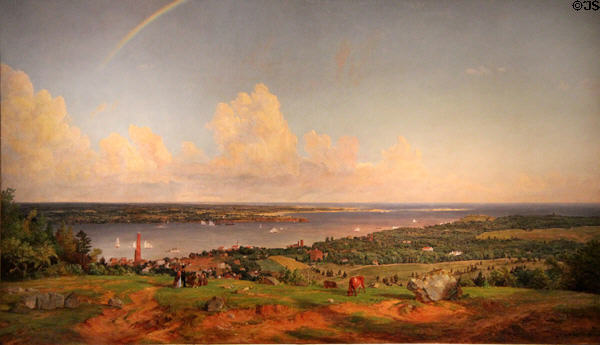 Narrows from Staten Island painting (1868) by Jasper Francis Cropsey at Amon Carter Museum of American Art. Fort Worth, TX.