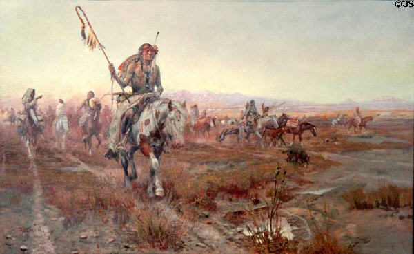 Medicine Man painting (1908) by Charles Marion Russell at Amon Carter Museum of American Art. Fort Worth, TX.