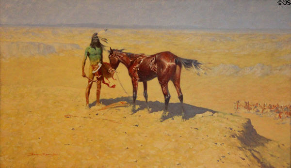 Ridden Down painting (1905-6) by Frederic Remington at Amon Carter Museum of American Art. Fort Worth, TX.