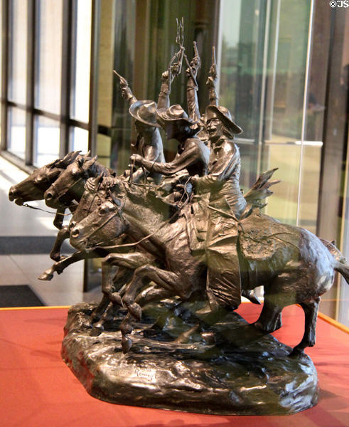 Coming Through the Rye sculpture (1902) by Frederic Remington at Amon Carter Museum of American Art. Fort Worth, TX.