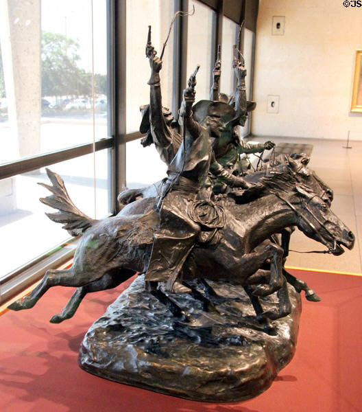 Coming Through the Rye sculpture (1902) by Frederic Remington at Amon Carter Museum of American Art. Fort Worth, TX.