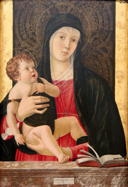 Madonna & Child painting (c1465) by Giovanni Bellini at Kimbell Art Museum. Fort Worth, TX.