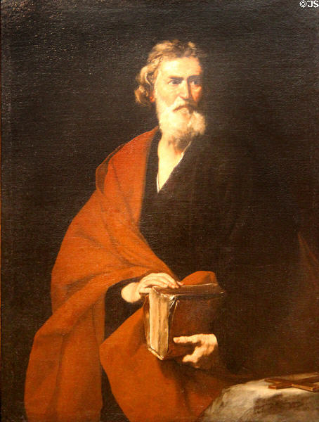 St. Matthew painting (1632) by Jusepe de Ribera at Kimbell Art Museum. Fort Worth, TX.