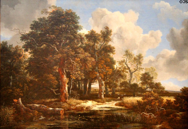 Edge of a Forest with a Grainfield painting (c1656) by Jacob van Ruisdael at Kimbell Art Museum. Fort Worth, TX.