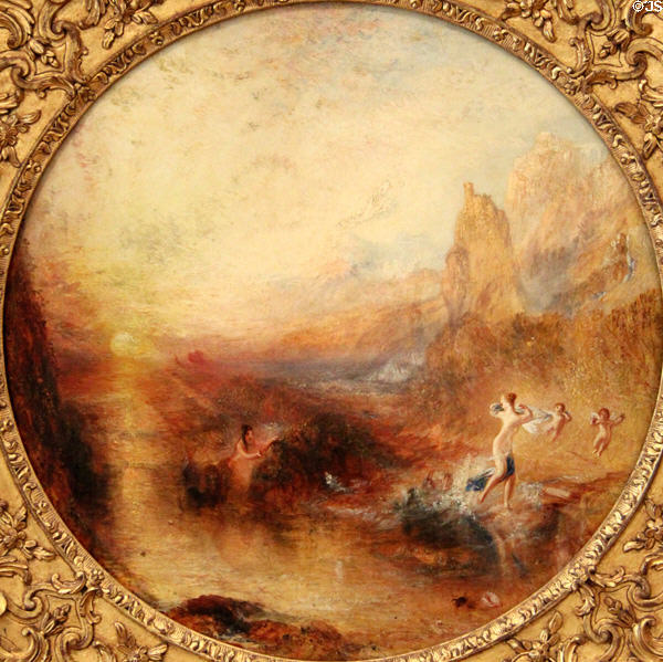 Glaucus & Scylla painting (1841) by Joseph Mallord William Turner at Kimbell Art Museum. Fort Worth, TX.
