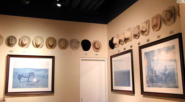 Cattle Raisers hats at Cattle Raisers Museum of Fort Worth Museum of Science & History. Fort Worth, TX.