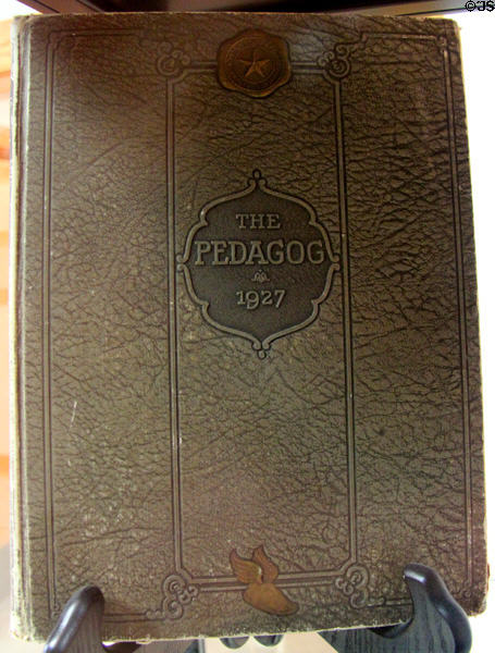 The Pedagog yearbook (1927) at LBJ Museum. San Marcos, TX.