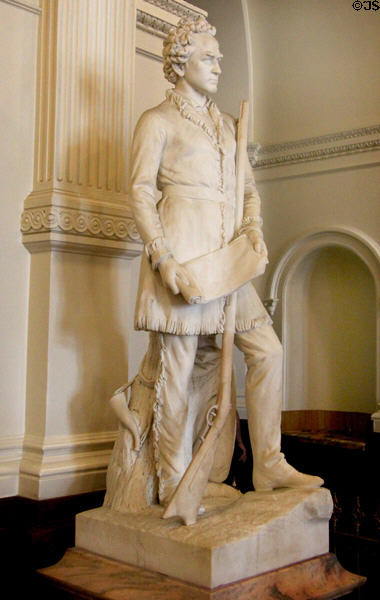 Stephen F. Austin sculpture (c1893) by Elisabet Ney originally displayed at World's Columbian Exposition at Texas State Capitol. Austin, TX.