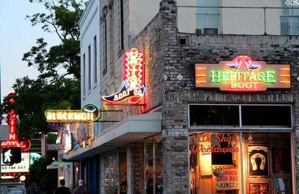Neon signs on Lower Congress Ave. Austin, TX.