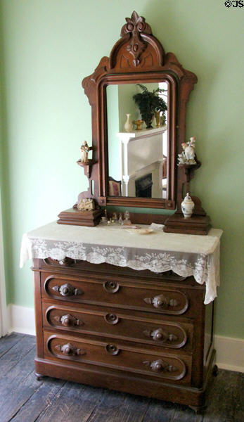 Dresser with mirror at Neill-Cochran House Museum. Austin, TX.