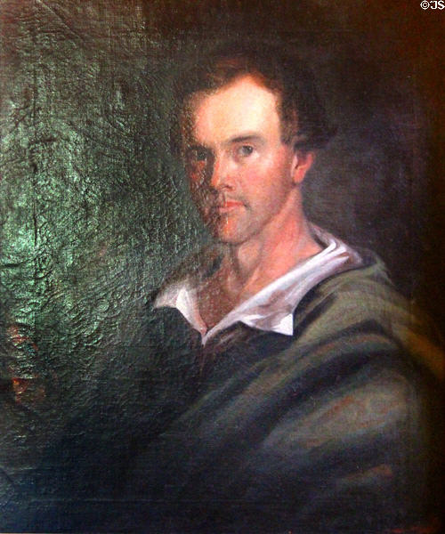 Self-portrait by brother of Lydia Lee Robertson, the family which lived in the home (1848-1940) which is now French Legation Museum. Austin, TX.