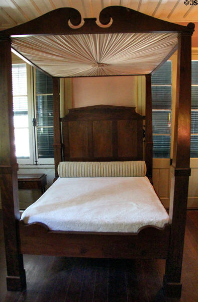 Four poster bed from Robertson family at French Legation Museum. Austin, TX.
