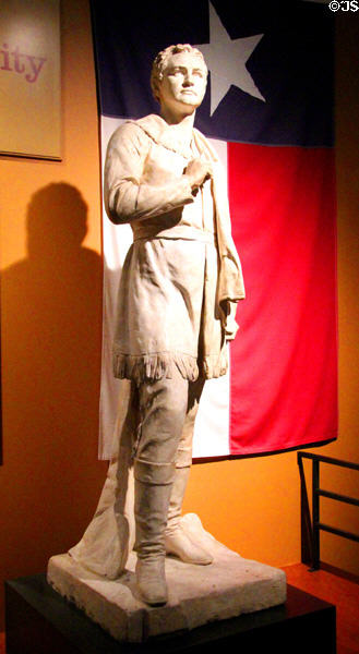 Sam Houston plaster model (1894) by Elisabet Ney (lent: U/TX Austin) at Bullock Texas State History Museum. Austin, TX.