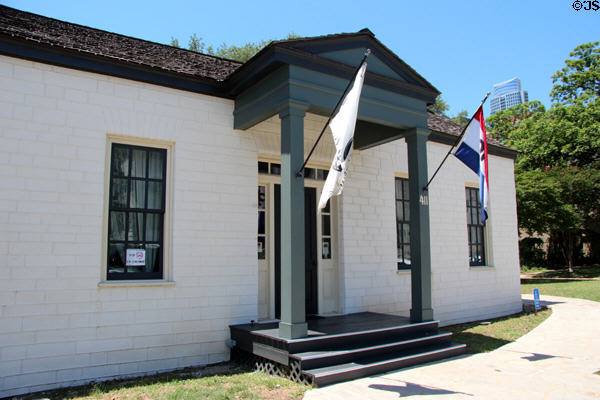 Susanna Dickinson Museum House (1869) home of a survivor of the Alamo. Austin, TX.
