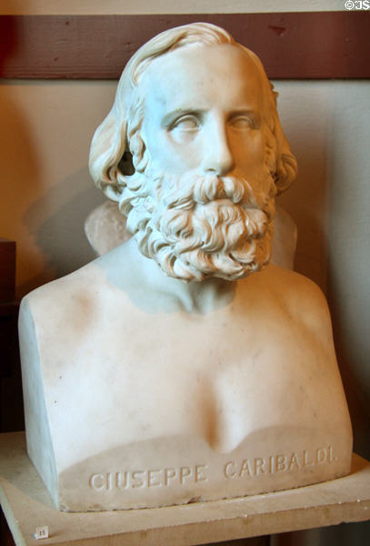 Giuseppe Garibaldi marble bust (1865) by Elisabet Ney at Ney Museum. Austin, TX.