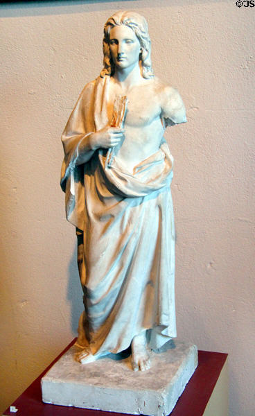 St Sebastian plaster sculpture (1856) by Elisabet Ney at Ney Museum. Austin, TX.