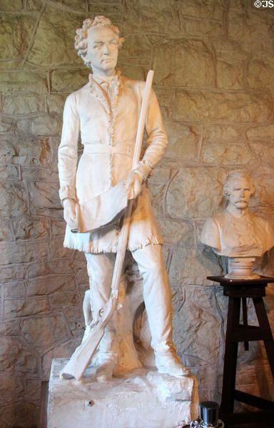 Stephen F. Austin plaster sculpture (1893) by Elisabet Ney at Ney Museum. Austin, TX.
