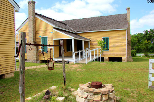 Yard at Bell House (c1859) at Pioneer Farms. Austin, TX.