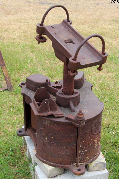 Charter Oak Cane Mill & Sorgo machine by Deere, Mansur & Co. of St. Louis, MO at Pioneer Village. Gonzales, TX.