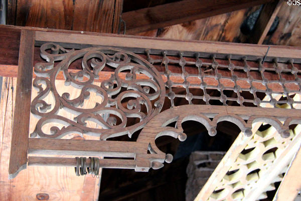 Decorative wood screens Jahn Cabinet Shop at Conservation Plaza at Conservation Plaza. New Braunfels, TX.