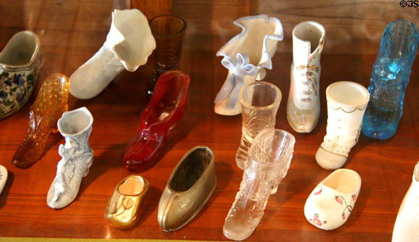 Glass shoe & boot collection at Conservation Plaza. New Braunfels, TX.