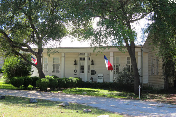 Breustedt-Dillen house (1858) at Museum of Texas Handmade Furniture. New Braunfels, TX. On National Register.