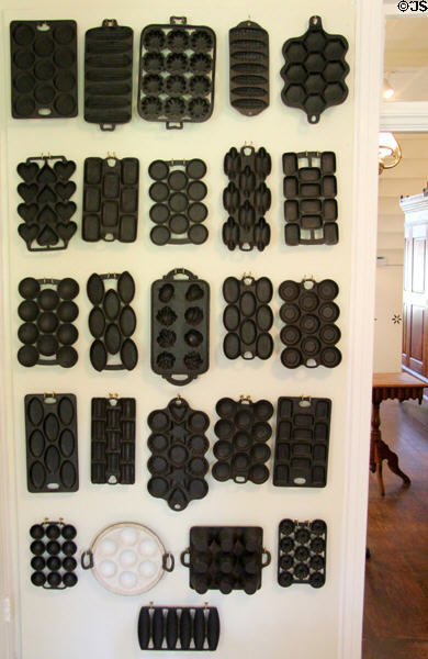 Muffin tin collection at Museum of Texas Handmade Furniture. New Braunfels, TX.