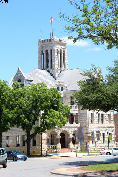 Comal County Courthouse (1898). New Braunfels, TX. Style: Victorian Romanesque.