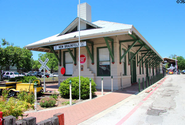 New Braunfels rail station (1907) & railroad museum. New Braunfels, TX.