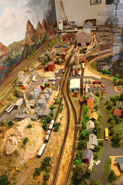 Model railway at New Braunfels Railroad Museum. New Braunfels, TX.