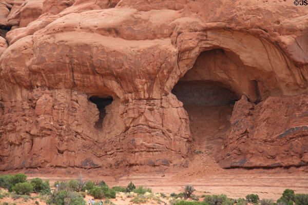 Arch at Cove of Caves at Arches National Park. UT.