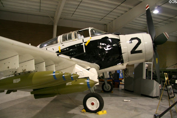 Douglas A-1E Skyraider (1950s) as used in Viet Nam at Hill Aerospace Museum. UT.