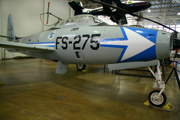 Republic F-84G-25-RE Thunderjet (1953) at Hill Aerospace Museum. UT.
